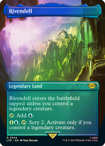FOIL BORDERLESS Rivendell ~ The Lord of the Rings [ NM ] [ Magic MTG ]