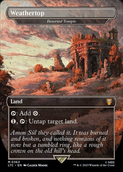 Weathertop (Deserted Temple) ~ Commander: Lord of the Rings [ NM ] [ Magic MTG ]