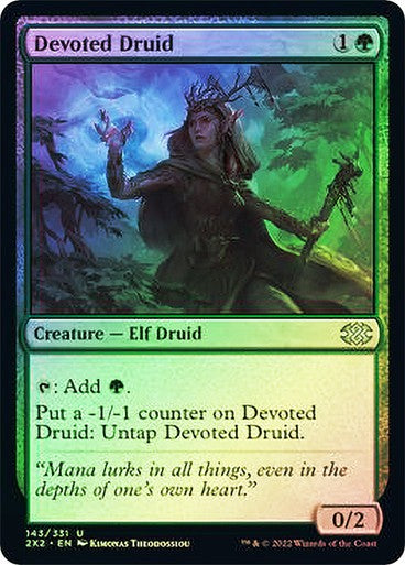 FOIL Devoted Druid ~ Double Masters 2022 [ NearMint ] [ Magic MTG ]