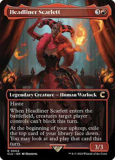 BORDERLESS Headliner Scarlett ~ Ravnica: Cluedo [ NearMint ] [ Magic MTG ]