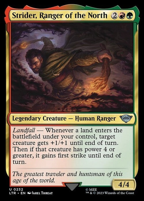 Strider, Ranger of the North ~ The Lord of the Rings [ NM ] [ Magic MTG ]