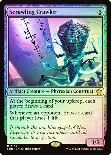 FOIL Scrawling Crawler ~ Foundations [ NearMint ] [ Magic MTG ]