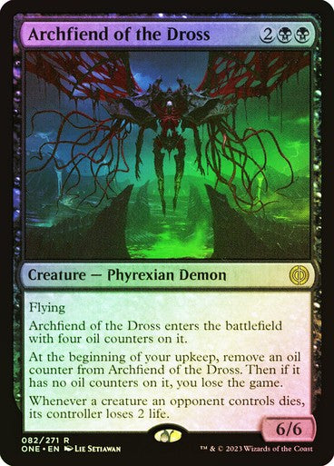 FOIL Archfiend of the Dross ~ Phyrexia: All Will Be One [ NM ] [ Magic MTG ]