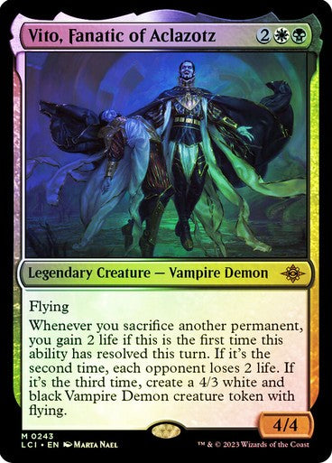 FOIL Vito, Fanatic of Aclazotz ~ The Lost Caverns of Ixalan [ NM ] [ Magic MTG ]