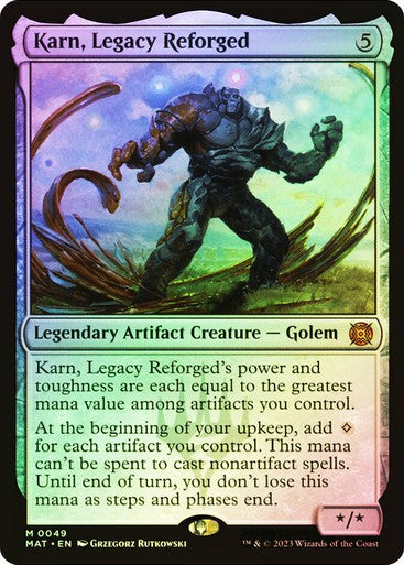 FOIL Karn, Legacy Reforged ~ March of the Machine: Aftermath [ NM ] [ MTG ]
