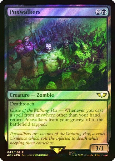 FOIL SURGE Poxwalkers ~ Commander: Warhammer 40,000 [ Excellent ] [ Magic MTG ]