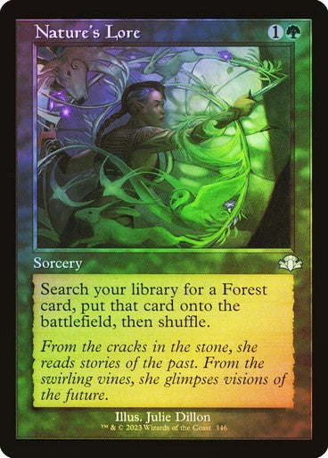 FOIL RETRO Nature's Lore ~ Dominaria Remastered [ NearMint ] [ Magic MTG ]