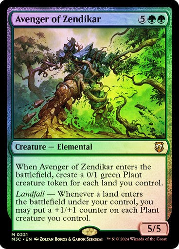 FOIL RIPPLE Avenger of Zendikar ~ Commander: Modern Horizons 3 [ NM ] [ MTG ]