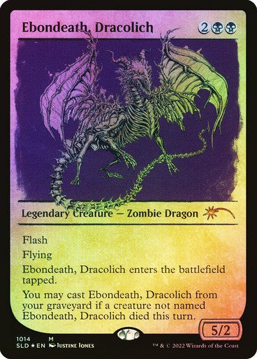 FOIL Ebondeath, Dracolich ~ Secret Lair [ NearMint ] [ Magic MTG ]