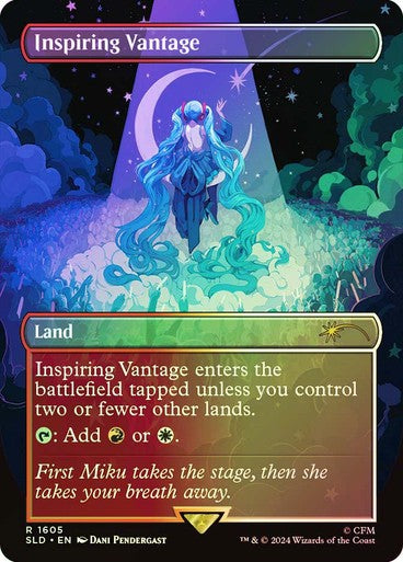 FOIL Inspiring Vantage ~ Secret Lair: Hatsune Miku [ NearMint ] [ Magic MTG ]