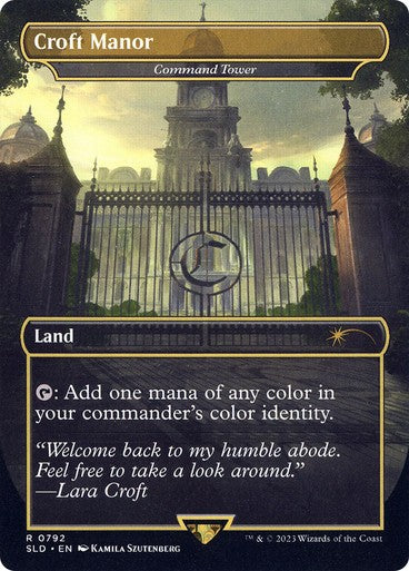 Croft Manor (Command Tower) ~ Secret Lair: Lara Croft [ NearMint ] [ Magic MTG ]