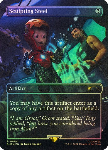 FOIL Sculpting Steel ~ Secret Lair: Marvel [ NearMint ] [ Magic MTG ]