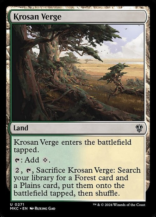 Krosan Verge ~ Commander: Murders at Karlov Manor [ NM ] [ Magic MTG ]