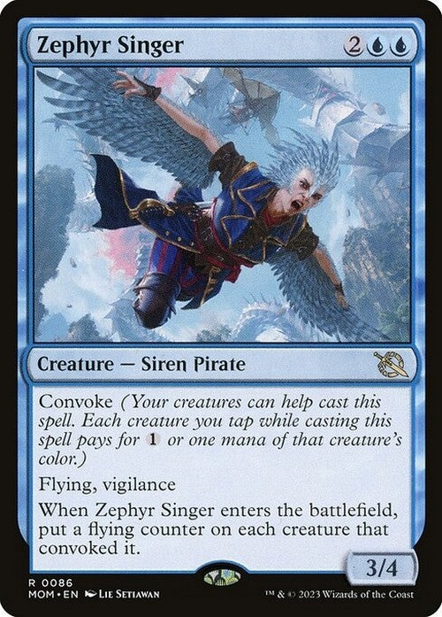 Zephyr Singer ~ March of the Machine [ NearMint ] [ Magic MTG ]