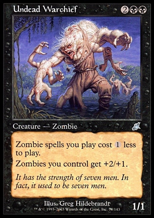 Undead Warchief ~ Scourge [ Excellent ] [ Magic MTG ]