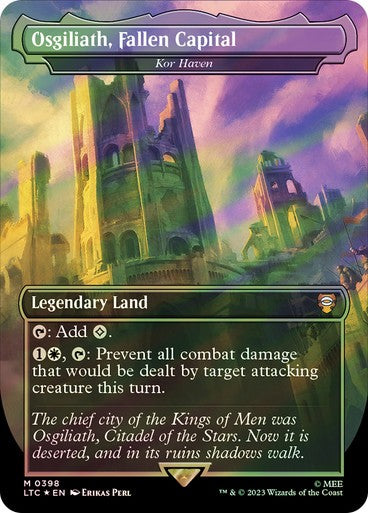 FOIL SURGE Osgiliath (Kor Haven) ~ Commander: The Lord of the Rings [ MTG ]