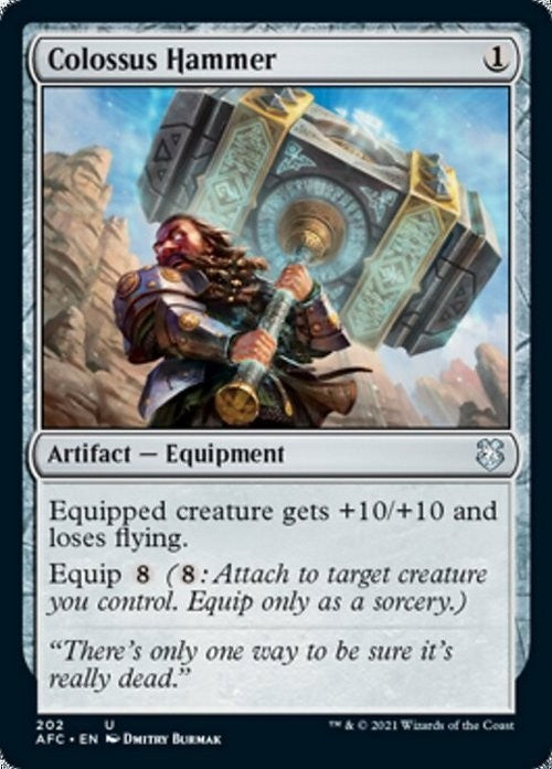 Colossus Hammer ~ Commander: Adventures in the Forgotten Realms [ NM ] [ MTG ]