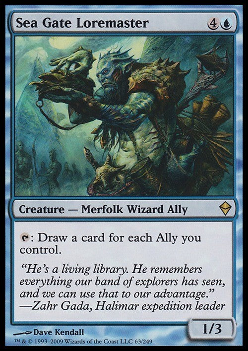 Sea Gate Loremaster ~ Zendikar [ Excellent ] [ Magic MTG ]