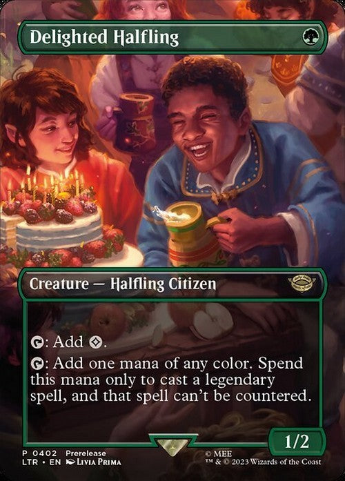 SCENE Delighted Halfling ~ The Lord of the Rings [ NM ] [ Magic MTG ]
