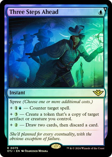 FOIL Three Steps Ahead ~ Outlaws of Thunder Junction [ NM ] [ Magic MTG ]