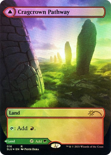 FOIL Cragcrown Pathway / Timbercrown ~ Secret Lair [ NearMint ] [ Magic MTG ]