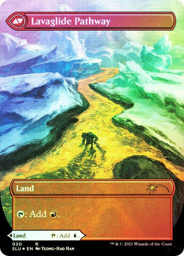 FOIL Riverglide Pathway / Lavaglide ~ Secret Lair [ NearMint ] [ Magic MTG ]