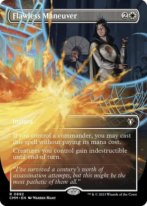 BORDERLESS Flawless Maneuver ~ Commander Masters [ PLAYED ] [ Magic MTG ]