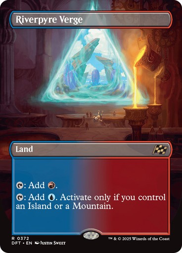 BORDERLESS Riverpyre Verge ~ Aetherdrift [ NearMint ] [ Magic MTG ]