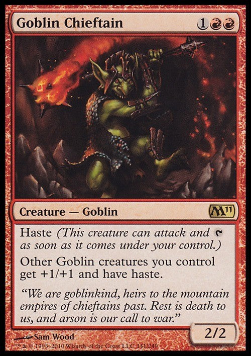 Goblin Chieftain ~ Magic 2011 [ PLAYED ] [ Magic MTG ]