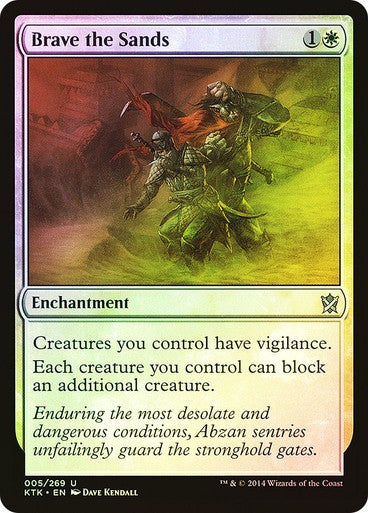 FOIL Brave the Sands ~ Khans of Tarkir [ Excellent ] [ Magic MTG ]