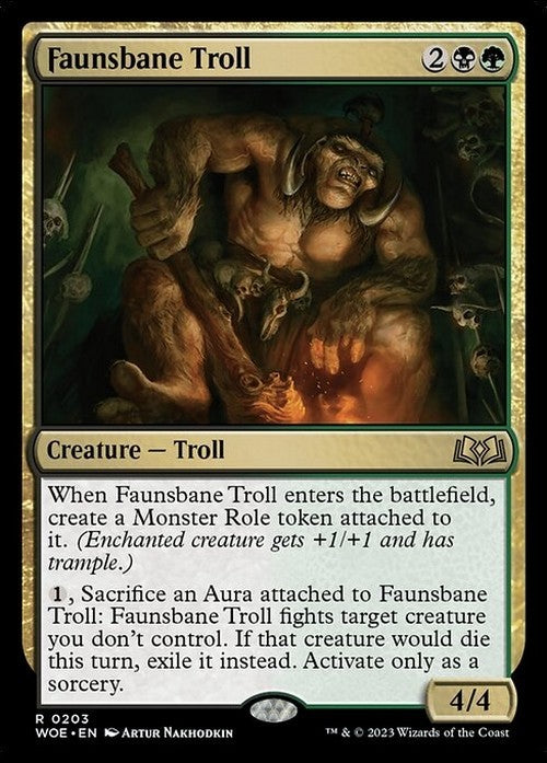 Faunsbane Troll ~ Wilds of Eldraine [ NM ] [ Magic MTG ]
