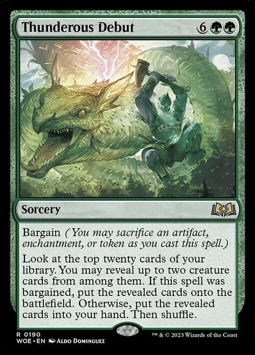 Thunderous Debut ~ Wilds of Eldraine [ NM ] [ Magic MTG ]