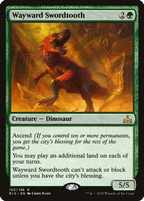 Wayward Swordtooth ~ Rivals of Ixalan [ Excellent ] [ Magic MTG ]