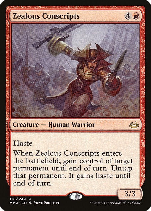 Zealous Conscripts ~ Modern Masters 2017 [ Excellent ] [ Magic MTG ]