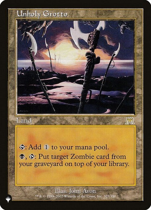 Unholy Grotto ~ The List [ NearMint ] [ Magic MTG ]