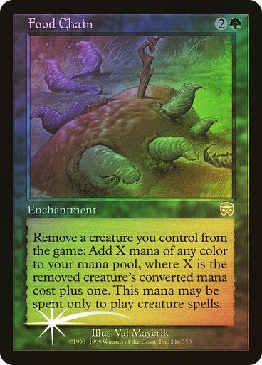 FOIL Food Chain ~ Mercadian Masques [ MODERATELY PLAYED ] [ Magic MTG ]