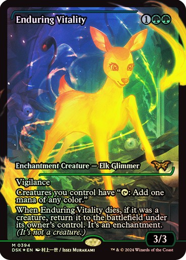 FOIL SHOWCASE Enduring Vitality ~ Duskmourn [ NearMint ] [ Magic MTG ]