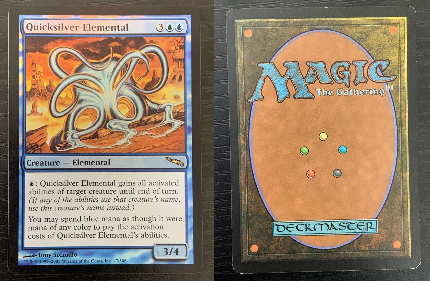 FOIL Quicksilver Elemental ~ Mirrodin [ Excellent ] [ Magic MTG ]