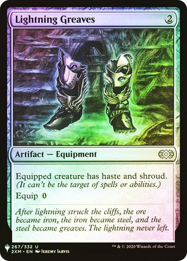 FOIL Lightning Greaves ~ The List [ NearMint ] [ Magic MTG ]