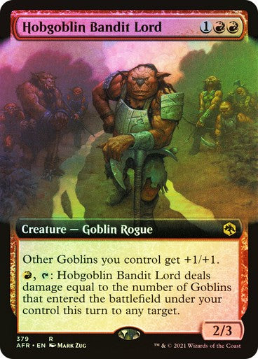 FOIL BORDERLESS Hobgoblin Bandit Lord ~ Adventures in the Forgotten Realms