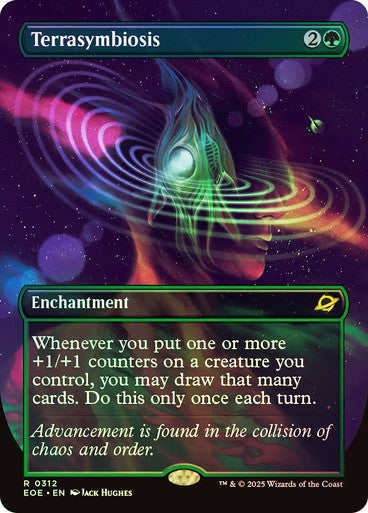 FOIL BORDERLESS Terrasymbiosis ~ Edge of Eternities [ NearMint ] [ Magic MTG ]