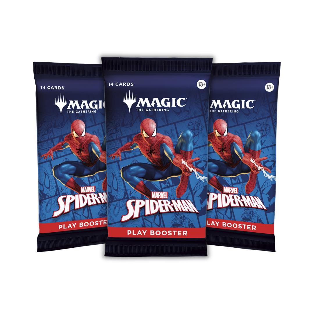 3 x Play Booster Pack ~ Marvel's Spider-Man ~ Magic MTG Sealed
