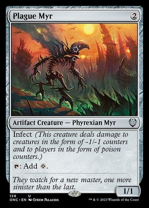 Plague Myr ~ Commander: Phyrexia: All Will Be One [ NM ] [ Magic MTG ]