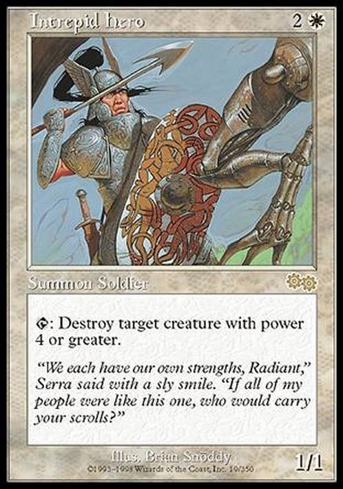 Intrepid Hero ~ Urza's Saga [ Excellent ] [ Magic MTG ]