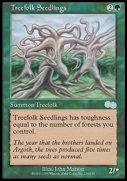 Treefolk Seedlings ~ Urza's Saga [ Excellent ] [ Magic MTG ]