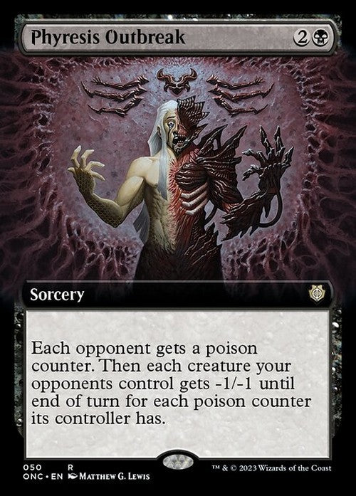 BORDERLESS Phyresis Outbreak ~ Commander: Phyrexia: All Will Be One [ NM ]
