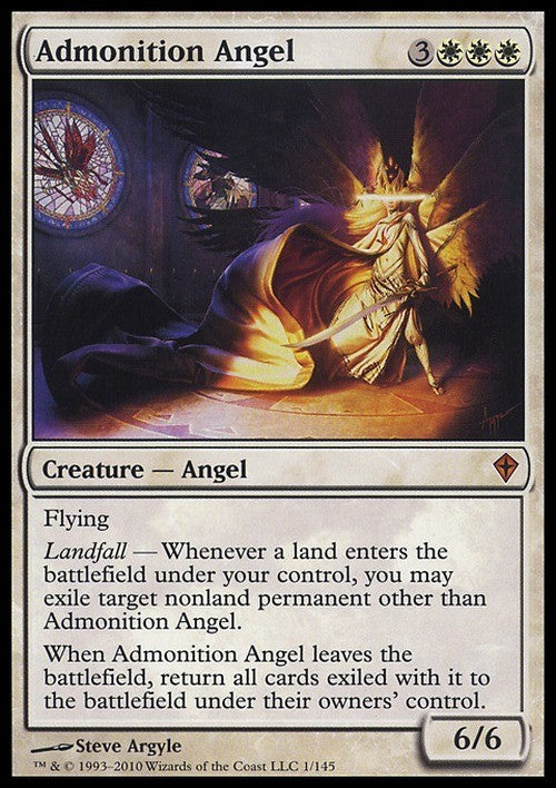 Admonition Angel ~ Worldwake [ Excellent ] [ Magic MTG ]