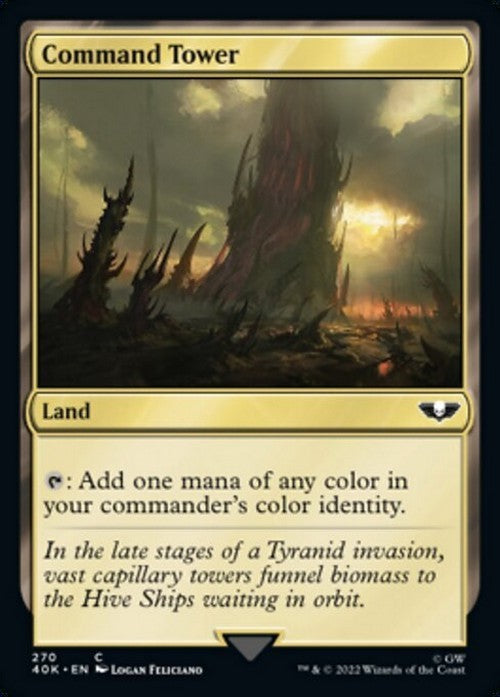 Command Tower #270 ~ Commander: Warhammer 40,000 [ NearMint ] [ Magic MTG ]