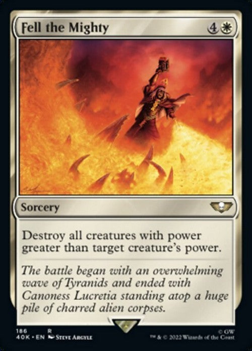 Fell the Mighty ~ Commander: Warhammer 40,000 [ NearMint ] [ Magic MTG ]