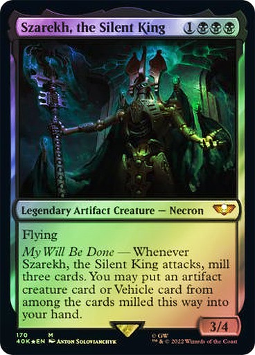 FOIL Szarekh, the Silent King ~ Commander: Warhammer 40,000 [ NM ] [ MTG ]